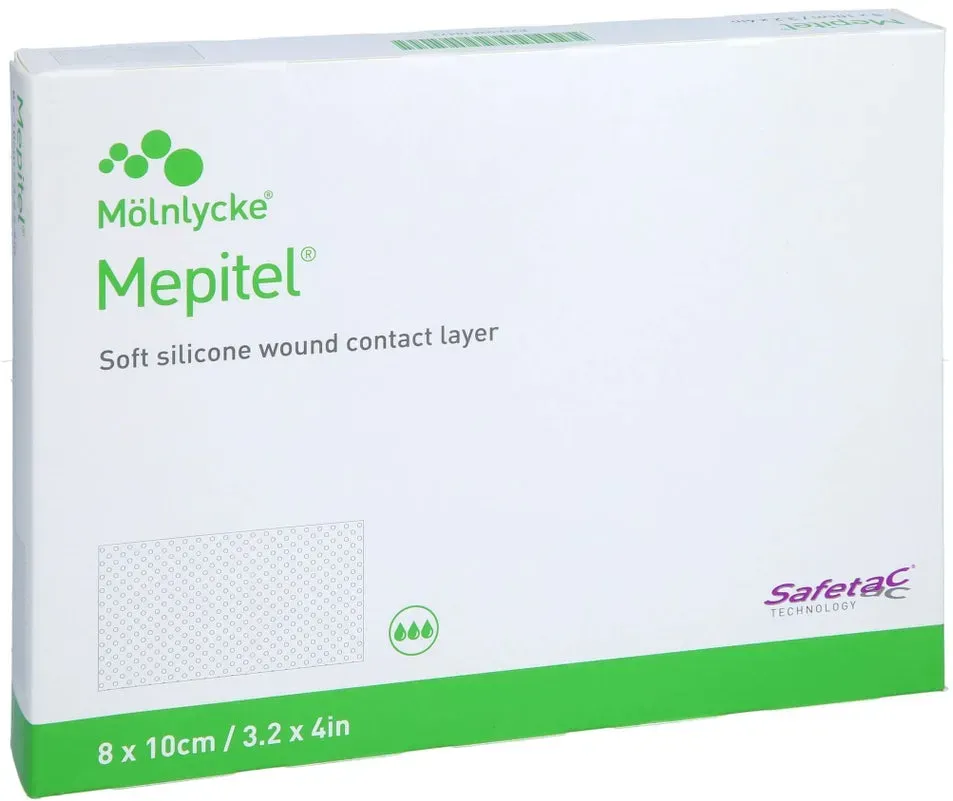 Mepitel Silikon Netzverband 8x10 cm ster 5 St