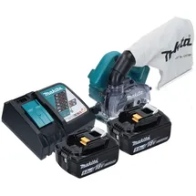 Makita - Dcc 500 Rt Akku Diamantschneider 18 V 125 Mm Brushless + 2x Akku 5,0 Ah + Ladegerät