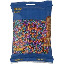 Hama Bügelperlen Midi 3000 Stück gestreift