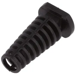 Knickschutztülle, ØÖffn: 5mm, Elastomer, schwarz, L: 25mm