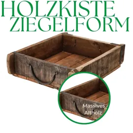 Novaliv Holzkiste Vintage 30 x 25 x 8 cm 6-tlg. Braun