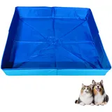 Hundepool Kleine Hunde Katzen Faltbar, Anti-Rutsch Katzenpool Hundebadewanne, Mini Hunde Katzen Pool Planschbecken Ohne Aufblasen, Hundeplanschbecken Hundepools, Pool Hund Hundebecken (F-50 * 10)