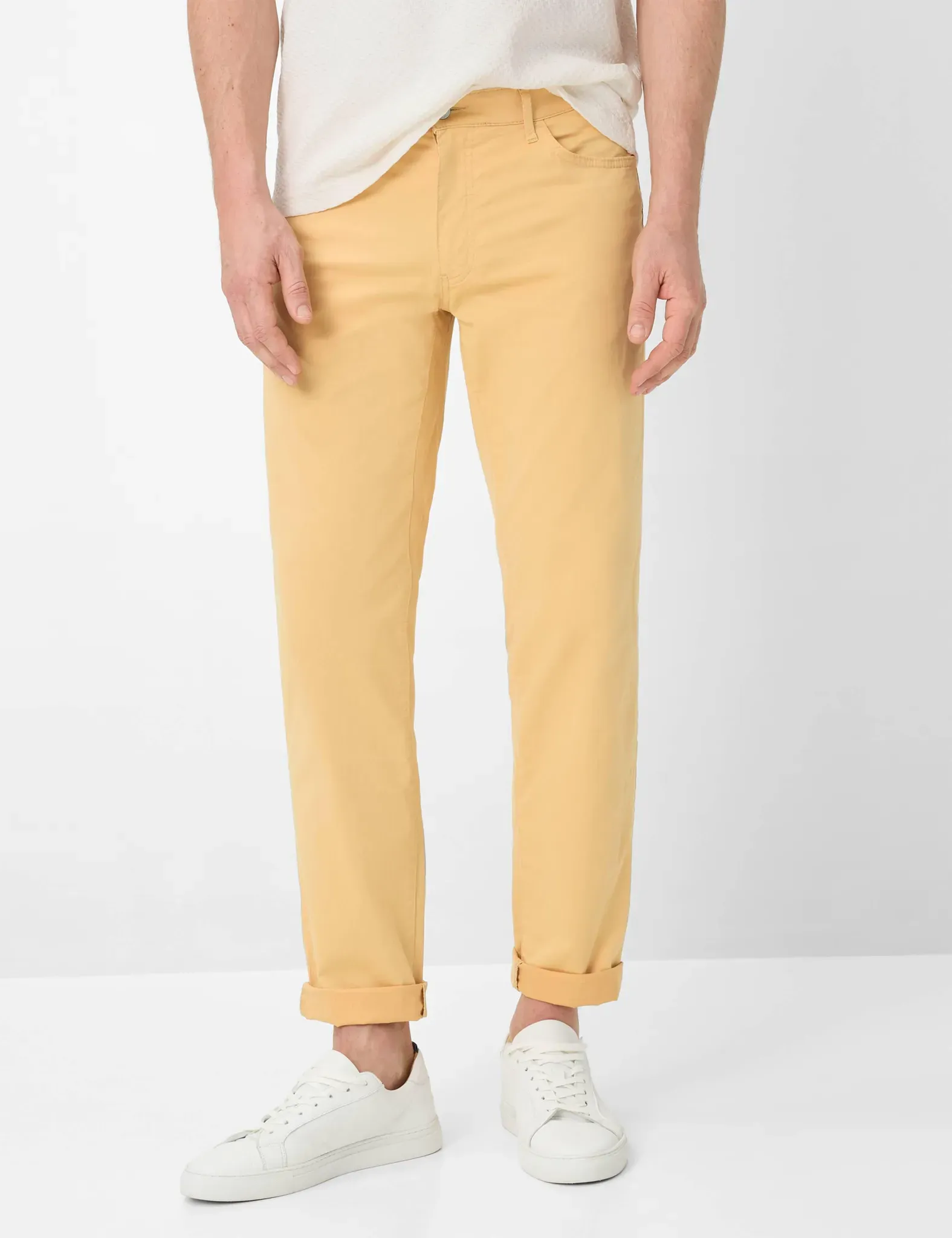 Brax Herren Five-Pocket-Hose Style CADIZ SUNRISE, gelb, Gr. 46/34