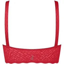SLOGGI Zero Feel Bliss Festive Top - Damen, Gr. L - rot/jacquard