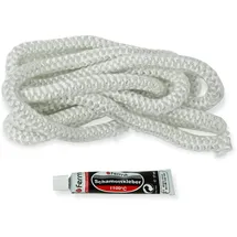 Fermit Dichtschnur, Türdichtung Fermit Glasfaser-Rundschnur-Set Ø 10mm mit Dichtschnurkleber bis 1100 °C