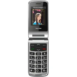 BEAFON Klapphandy "SL605" Mobiltelefone rot (rot, silber) Klapphandys Sliderhandys