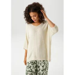 Strickpullover, im ausdrucksvollem Perl-Muster, Gr. 36, sand, , 38140862-36