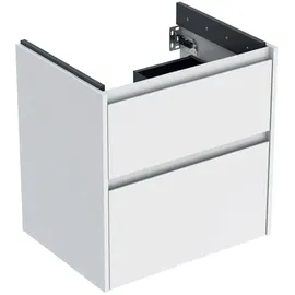 Geberit Waschtischunterschrank 2 Schubladen 59,5 x 60,6 x 44,6 cm Weiß
