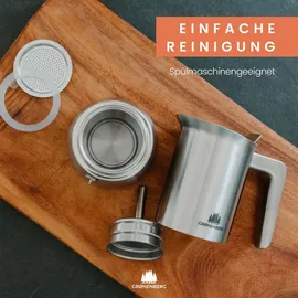 Groenenberg Espressokocher 0,2 l 4 Tassen Schwarz/Silber