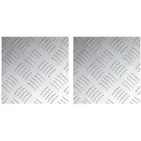 VidaXL Aluminium-Riffelbleche 2 Stk. Rutschfest 20x20 cm