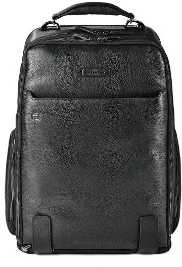 Piquadro Modus Reiserucksack RFID Leder 44 cm Laptopfach  schwarz