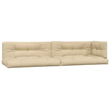 vidaXL Palettenkissen 5-tlg. 40 x 40 x 10 cm beige