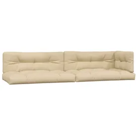 vidaXL Palettenkissen 5-tlg. 40 x 40 x 10 cm beige