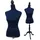 MCW Schneiderpuppe T221, Schaufensterpuppe Torso weiblich, Schaumstoff dunkelblau