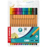 Stabilo point 88 - 15er Pack - Standardfarben