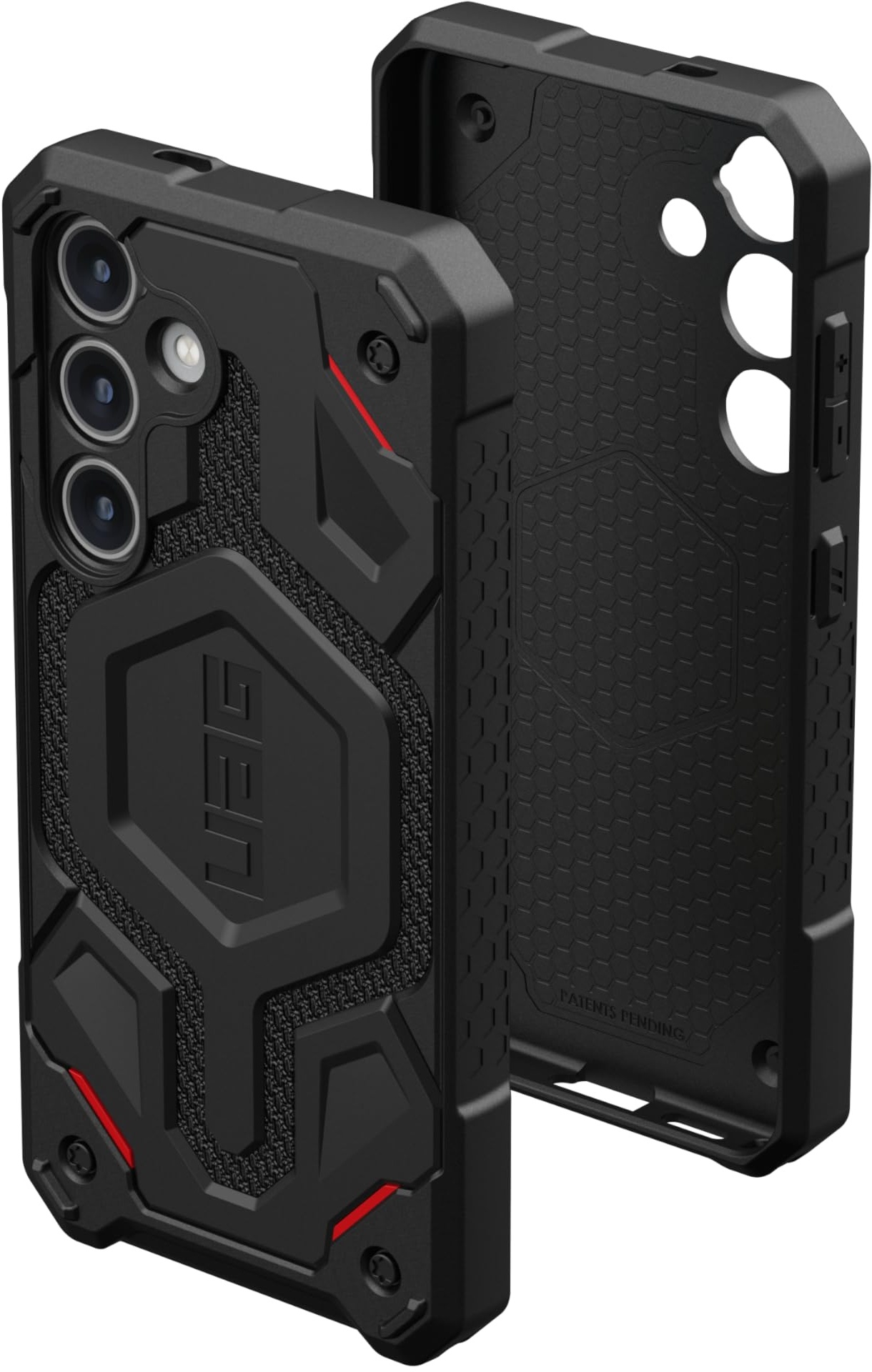 URBAN ARMOR GEAR Monarch Pro Case Samsung Galaxy S24 Hülle [Magnetring, Designed for Samsung Zertifiziert, Wireless Charging kompatibel, 6m Fallschutz nach Militärstandard] Kevlar schwarz