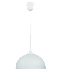 Licht-Erlebnisse Pendelleuchte FERA Weiß Holzoptik 1x E27 max. 60W LE46813