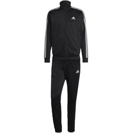 adidas Herren 3 Stripes Trainingsanzug Black, XL