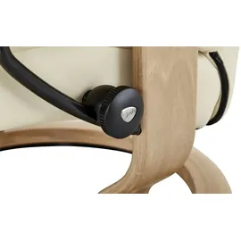 Stressless Relaxsessel mit Hocker Leder 88 x 103 x 78 cm creme
