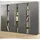 furn.design Center Aktenschrank 260 x 40 x 200 cm grau