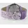 JACQUES FAREL HCC 435 34,5 mm Edelstahlgehäuse Lila Lederarmband onesize