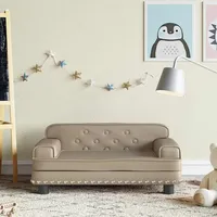 Kindersofa Cappuccino 70x45x30 Cm Kunstleder