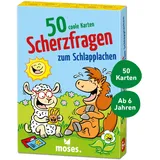 moses. 50 Coole Karten – Scherzfragen zum Schlapplachen, 50 Karten mit witzigen Scherzfragen für Kinder ab 6 Jahren, Witze-Sammlung für Jung und Alt