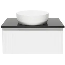 SAT Evolution Badezimmerschrank unter Waschbecken 78x30x44,8 cm weiß matt SATEVO80WMTK