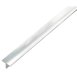 Alberts T-Profil, Länge 2 m, 15 x 15 x 1,5 mm, Chromdesign Aluminium