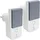 tecnoteq Smart-Home-Steckdose IP44 Weiß 2 St.