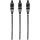 Sunny Garden Bambusfackel-Set 60 cm Schwarz 3-teilig