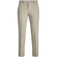 JACK & JONES Male Hose Slim Fit Leinen