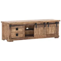 Lomadox Karlstad-123 Lowboard 160/50/47 cm Braun Massivholz