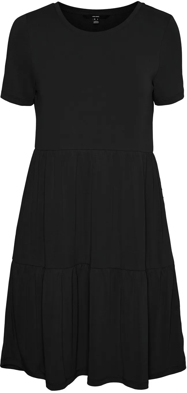 Vero Moda Damen Kleid VMFILLI CALIA Schwarz 10248703 S