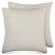 BestLivings Sofakissen Cord Optik Creme 40 x 40 cm (2er Pack