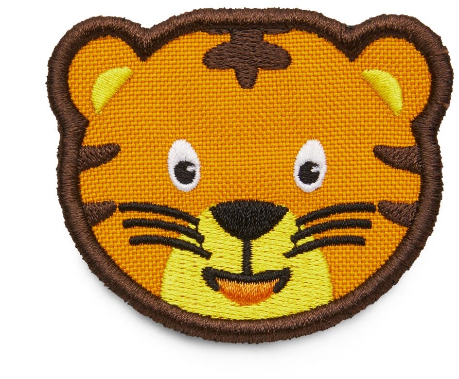 Affenzahn Individualisierung Klett Badge "Tiger" Gelb