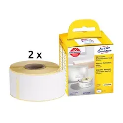 Adressetiketten 2RL 36x89mm weiß ZWECKFORM AS0722400 permanent