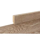 Sockelleiste massiv Typ1 Eiche angeräuchert gekalkt geölt