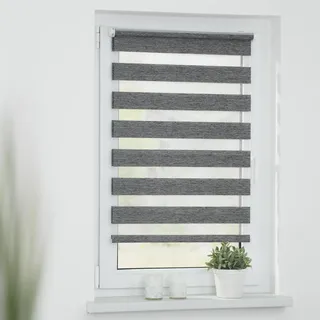 Klemmfix 70 x 150 cm meliert go green/dunkelgrau