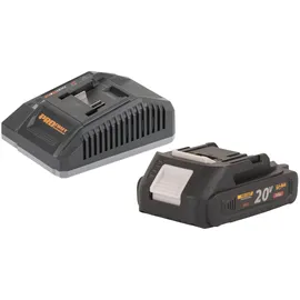 PROCRAFT Starter Pack C20/4 Ladegerät 20 V 4 A + 1 x 2,0 Ah Akku