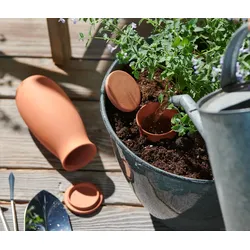Tchibo - 2 Ton-Bewässerungshelfer - terrakotta