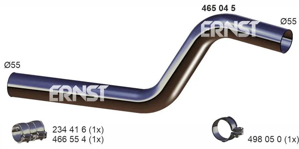 ERNST Reparaturrohr, Ruß-/Partikelfilter 465045 für Opel GM