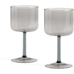 HAY - Tint Weinglas, grau (2er-Set)