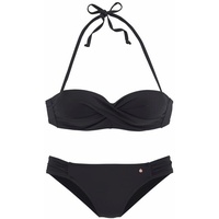 S.Oliver Bügel-Bandeau-Bikini Damen schwarz Gr.36 Cup A