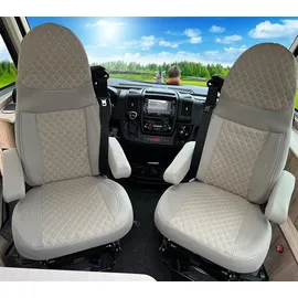 BREMER SITZBEZÜGE Wohnmobil SITZBEZÜGE für Aguti GIS-Liner und Milan-Sitze GT405 Beige