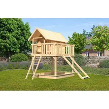 Karibu Spielhaus Fidel 1,5 m Naturbelassen