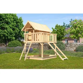 Karibu Spielhaus Fidel 1,5 m Naturbelassen