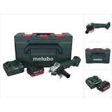 Metabo W 18 L 9-125 Akku Winkelschleifer 18 V 125 mm + 1x Akku 5,5 Ah + Ladegerät + metaBOX