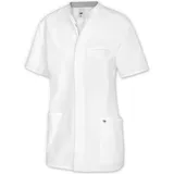 BP Med Tunics 1743-435-21 Kasack für Herren - Kleiner Stehkragen - 50% Baumwolle, 50% Polyester - Normale Passform - Größe: 3XL - Farbe: weiß