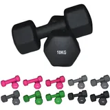 Lisaro Neopren Hantel | Profi Kurzhanteln 0,5-10 kg | Hexagon Hanteln - Fitness Gewichte für Frauen & Männer - Schweißresistent & Bodenfreundlich - Ideal für Home Gym & Studio (2x 6kg)